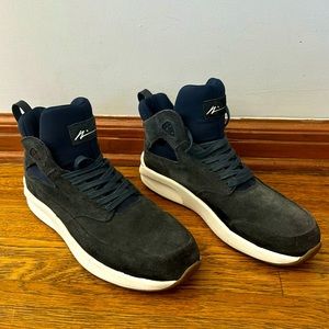 Men’s Article Number Blue Suede Hi Top Sneakers